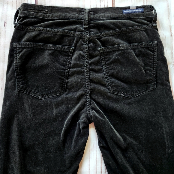 Citizens of Humanity "Rocket" High Rise Skinny Velour Black Pant Jean | Size 26 - Picture 8 of 14